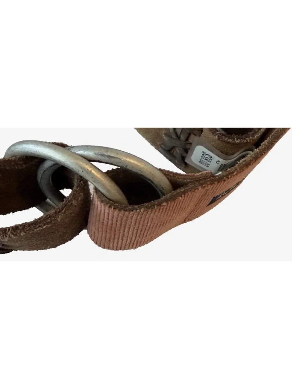 Lucky Brand Genuine Leather Suede Colorful Patchwork Belt Women's Size M 1.5